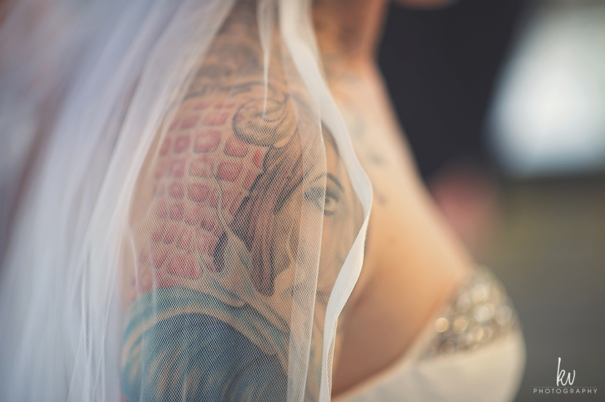 Bride's tattoo